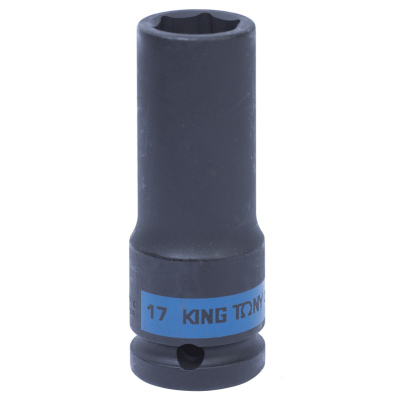 Головка торцевая глубокая ударная 6-гр. 1/2', 17 мм. KING TONY 443517M