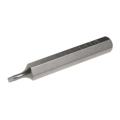 Бита TORX Т15х75мм 10мм удлиненная S2 JTC-1337515Бита-головка 1/2' HEX H12х78мм ударная