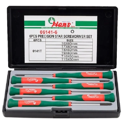 Набор отверток для точной механики TORX Hans 06141-6