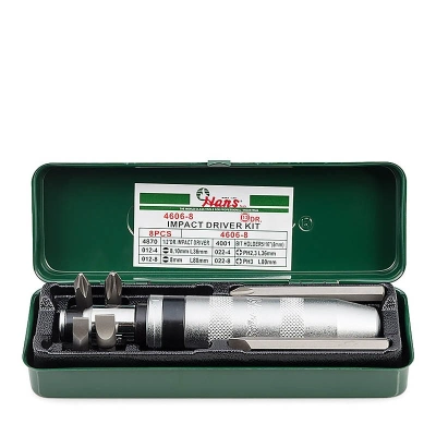 Ударная отвертка с битами 1/2' Hans 4606-8