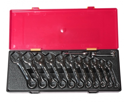 Набор ключей комбинированных укороченных, 14 предметов JTC-К6143