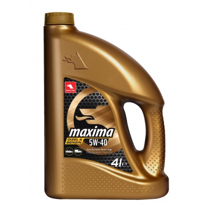 Масло моторное синтетическое Petrol Ofisi Maxima A3/B4 5W-40 Fully Synthetic, 4 л.