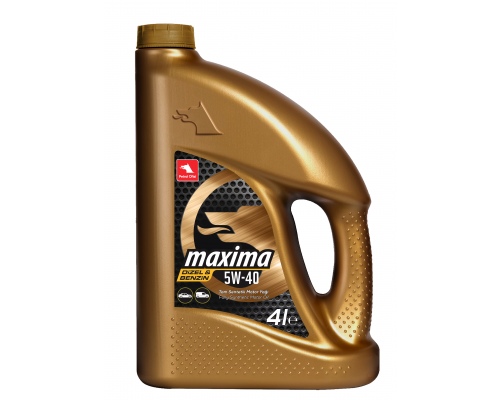 Масло моторное синтетическое Petrol Ofisi Maxima A3/B4 5W-40 Fully Synthetic, 4 л.