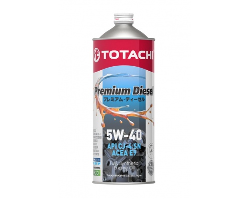 Масло моторное синтетическое TOTACHI Premium Diesel Fully Synthetic CJ-4/SN 5W-40 1 л.