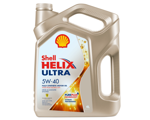 Моторное масло Shell Helix Ultra 5W-40 API SP синтетическое, 4 л.