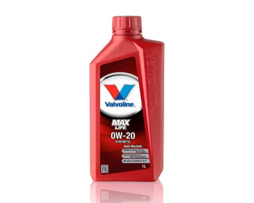 Масло моторное синтетическое 0W20 VALVOLINE MAXLIFE, 1л.