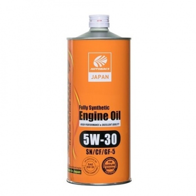 Масло моторное синтетическое 5W-30 AUTOBACS  ENGINE OIL FS  SN/CF/GF-5,   1 литр