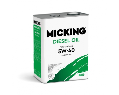 Масло моторное синтетическое Micking Diesel Oil PRO1 5W-40  API CI-4/CH-4, 4л.