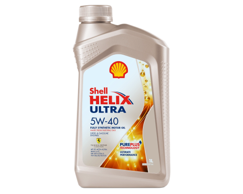 Моторное масло Shell Helix Ultra 5W-40 API SP синтетическое, 1 л.