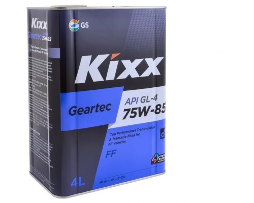 Масло трансмиссионное синтетическое KIXX GEAR OIL HD GL-4 75W-85  KX16, 4 л.