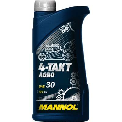 МИНЕРАЛЬНОЕ МОТОРНОЕ МАСЛО ДЛЯ САДОВОЙ ТЕХНИКИ MANNOL 4-TAKT AGRO SAE 30 1 л.