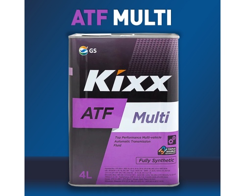 Масло трансмиссионное синтетическое KIXX ATF MULTY PLUS FULL SYNTHETIC KX23, 4 л.