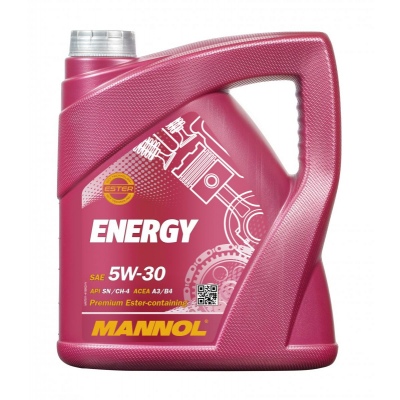 МАСЛО МОТОРНОЕ СИНТЕТИЧЕСКОЕ  MANNOL ENERGY SL 5W-30, 7511, 4 л.