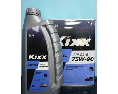 Масло трансмиссионное синтетическое KIXX GEARTEC  GL-5 75W-90  KX39 4 л.