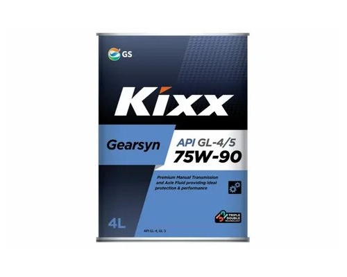 Масло трансмиссионное синтетическое KIXX GEARSYN  GL-4/5 75W-90  KX114, 4 л.