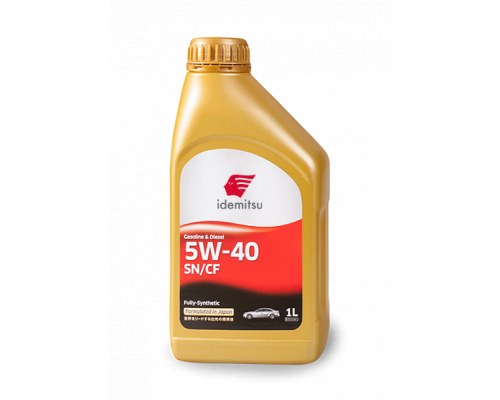 Масло моторное синтетическое 5W-40 SN/CF IDEMITSU, Fully-Synthetic, 1 литр