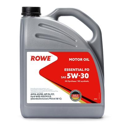 Масло моторное синтетическое 5W30 ROWE ESSENTIAL SAE 5W-30 FO, 4 л.