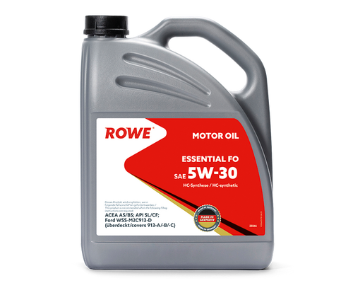 Масло моторное синтетическое 5W30 ROWE ESSENTIAL SAE 5W-30 FO, 4 л.