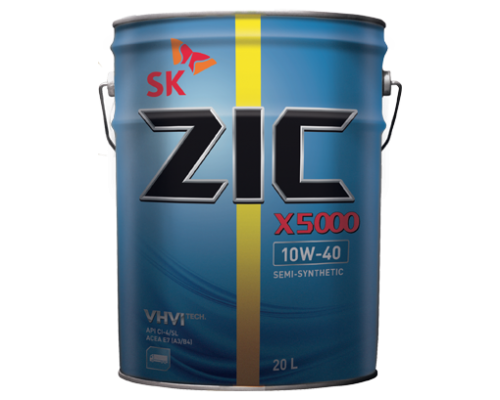 Масло моторное полусинтетическое R ZIC X5000 10W-40, 20 литров