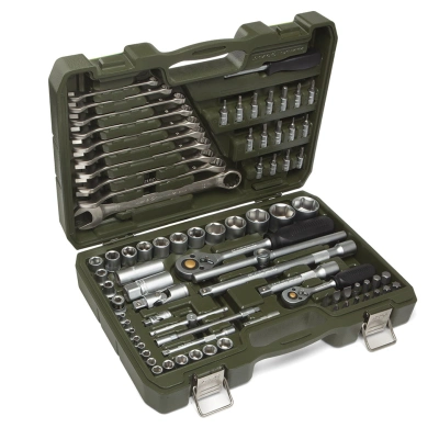 Набор головок 1/4', 1/2' с комбинированными ключам 82 предм ДТ620782
