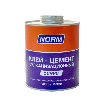 Синий клей-цемент с кистью, НОРМ 14-512, 1л