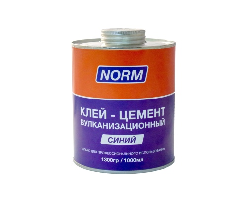 Синий клей-цемент с кистью, НОРМ 14-512, 1л